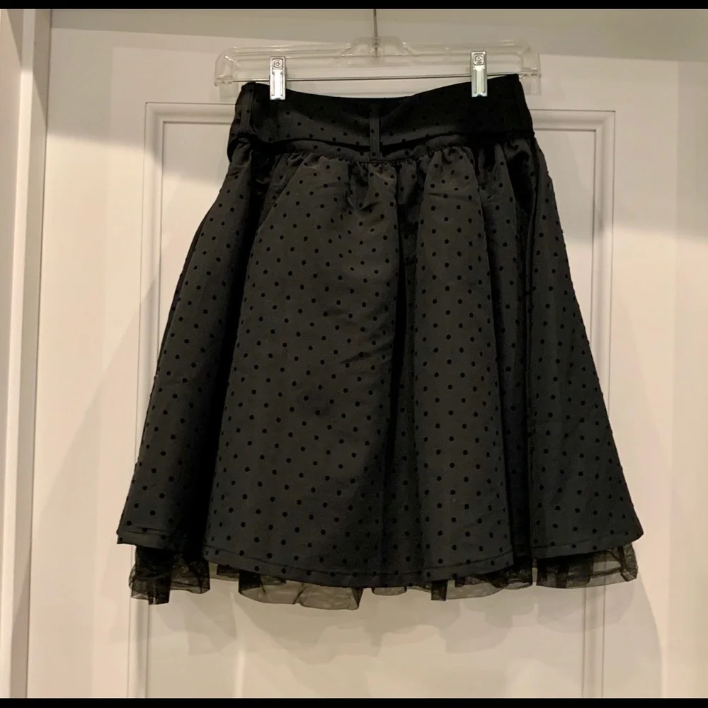 The Children's Place Black Polka Dot Tulle Hem Skirt